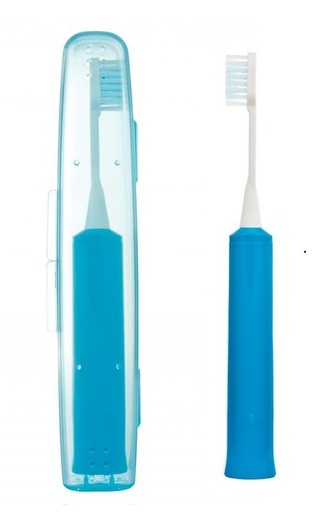 Зубная щетка звуковая электрическая ионная  DBM-5B с футляром, синяя, Hapica.