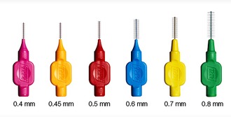 Межзубные ершики, набор из 6 ершиков разного диаметра, Interdental Brush Original Mixed Pack TePe