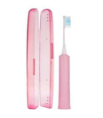 Зубная щетка звуковая электрическая ионная  DMB-5P с футляром, розовая, Hapica.