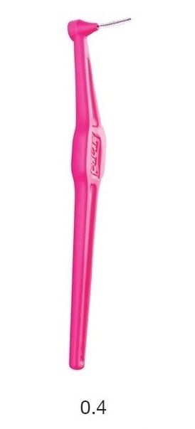 Ершики межзубные с длинной ручкой, 0,4 мм, розовые Angle, TePe, 6 шт.