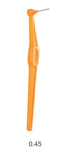 Ершики межзубные с длинной ручкой, 0,45 мм, оранжевые Angle, TePe, 6 шт.