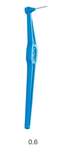 Ершики межзубные с длинной ручкой, 0,6 мм, синие Angle, TePe, 6 шт.